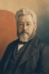 Illustrated portrait of Charles Haddon Spurgeon