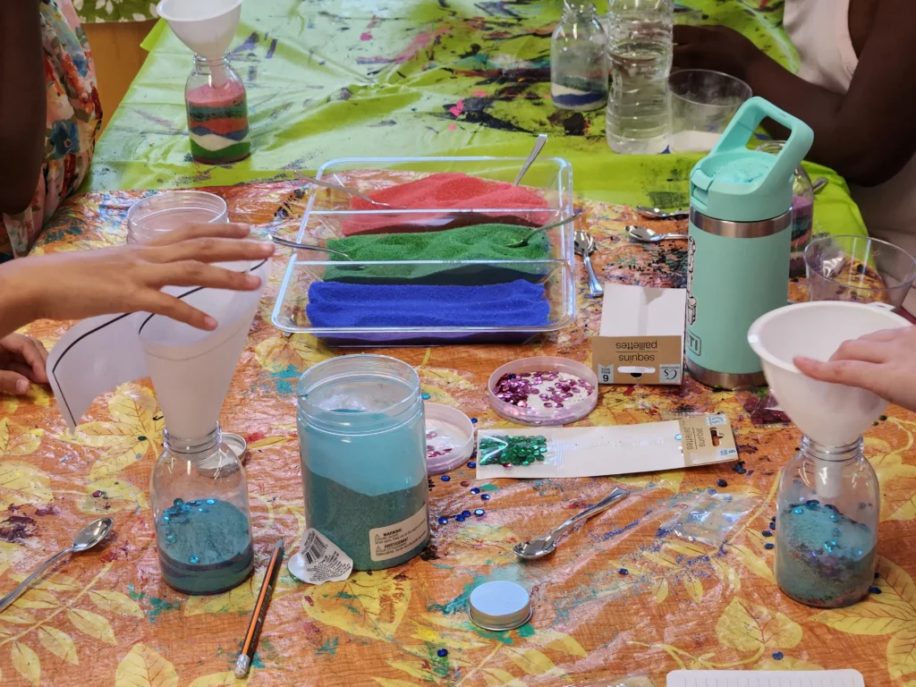 Arts and craft at Upwards! Camp