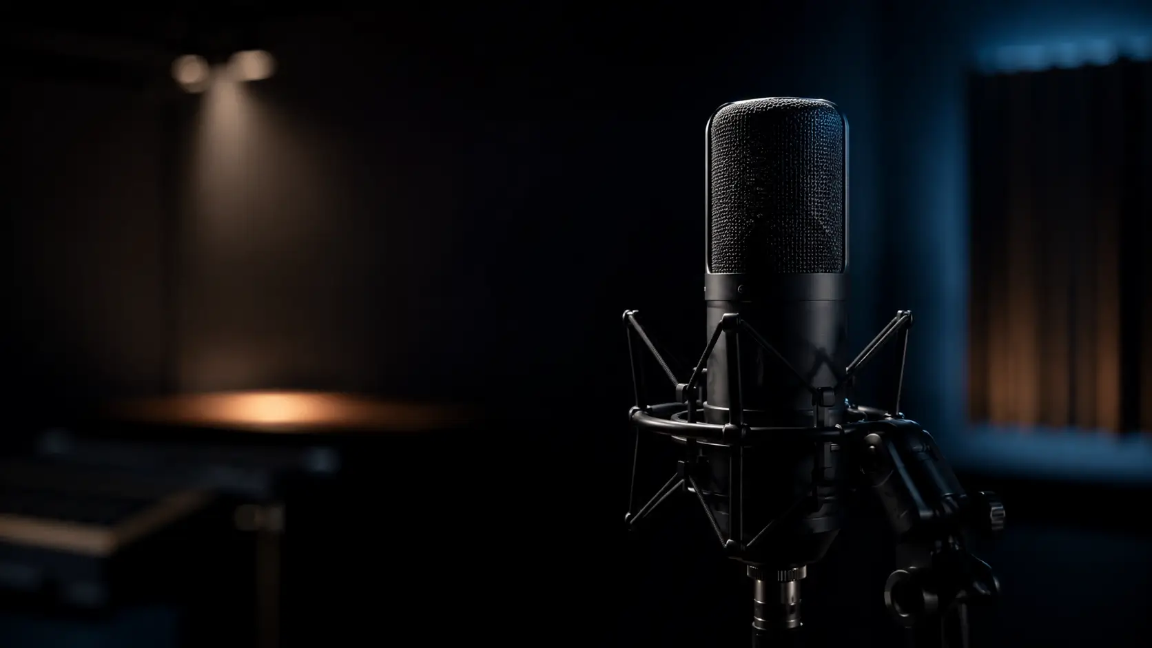 Church microphone ready for the preaching of the gospel at Ottawa Gospel Hall