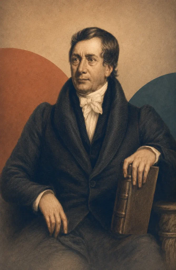 Illustrated portrait of Henry Nott