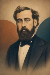 Illustrated portrait of Philip Bliss